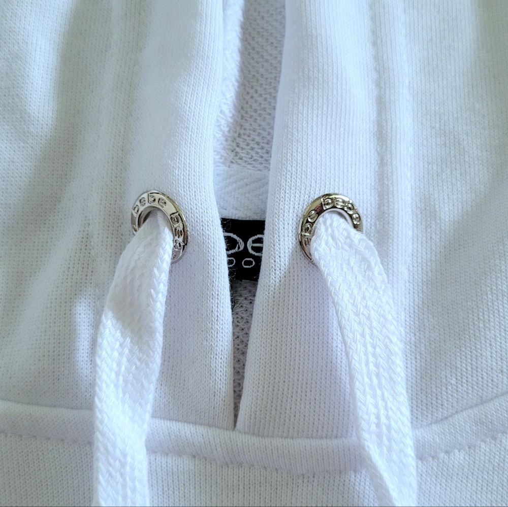 bebe Sport⛹️ "Neon Lites" Pullover Hoodie with Thumb👍 Holes - NWT - Picture 9 of 16